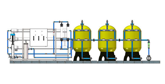 220V Customizable Seawater Reverse Osmosis Desalination System Plant For High Productivity Of 50000 L/Hour
