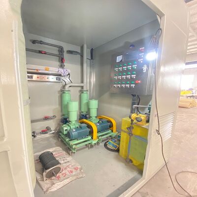80-160m³/d Containerized Industrial Mbbr Packaged Wastewater Sewage Treatment Plant for Palm Oil Wastewater